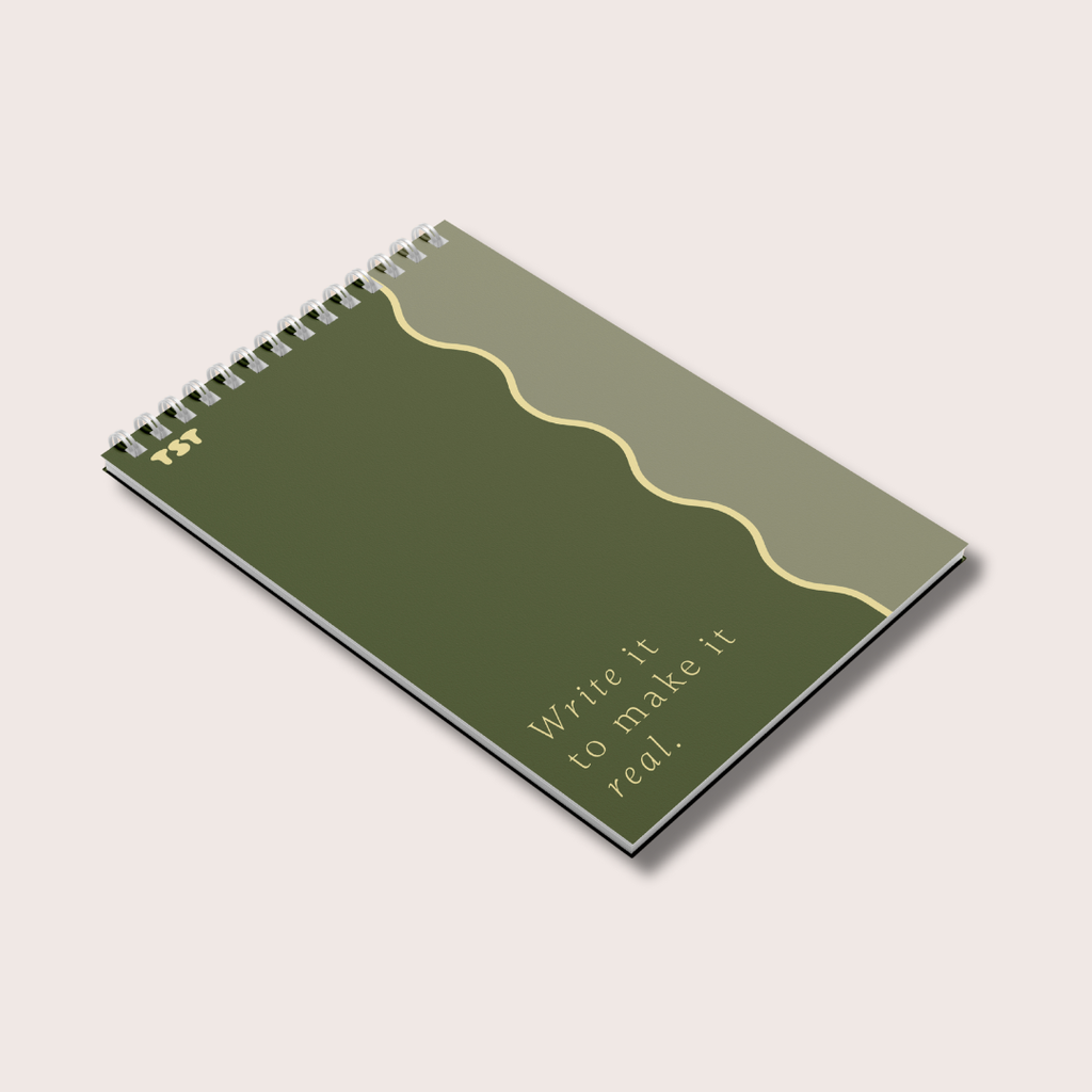 Notepad Green Waves