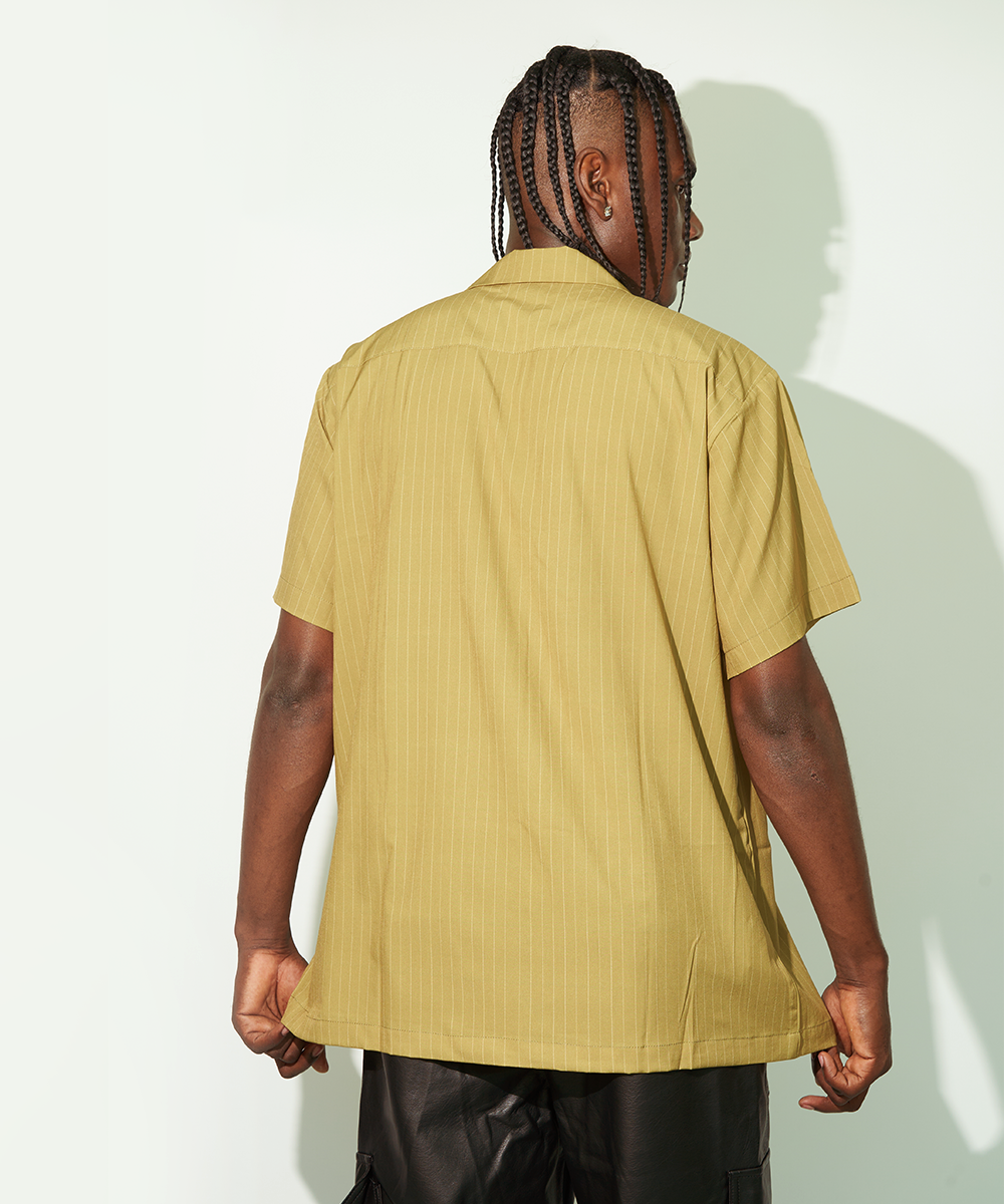 Camisa Green Pinstripe