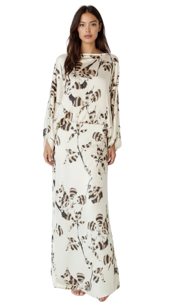 Falda Vera Mini Flor Ivory — SERRA