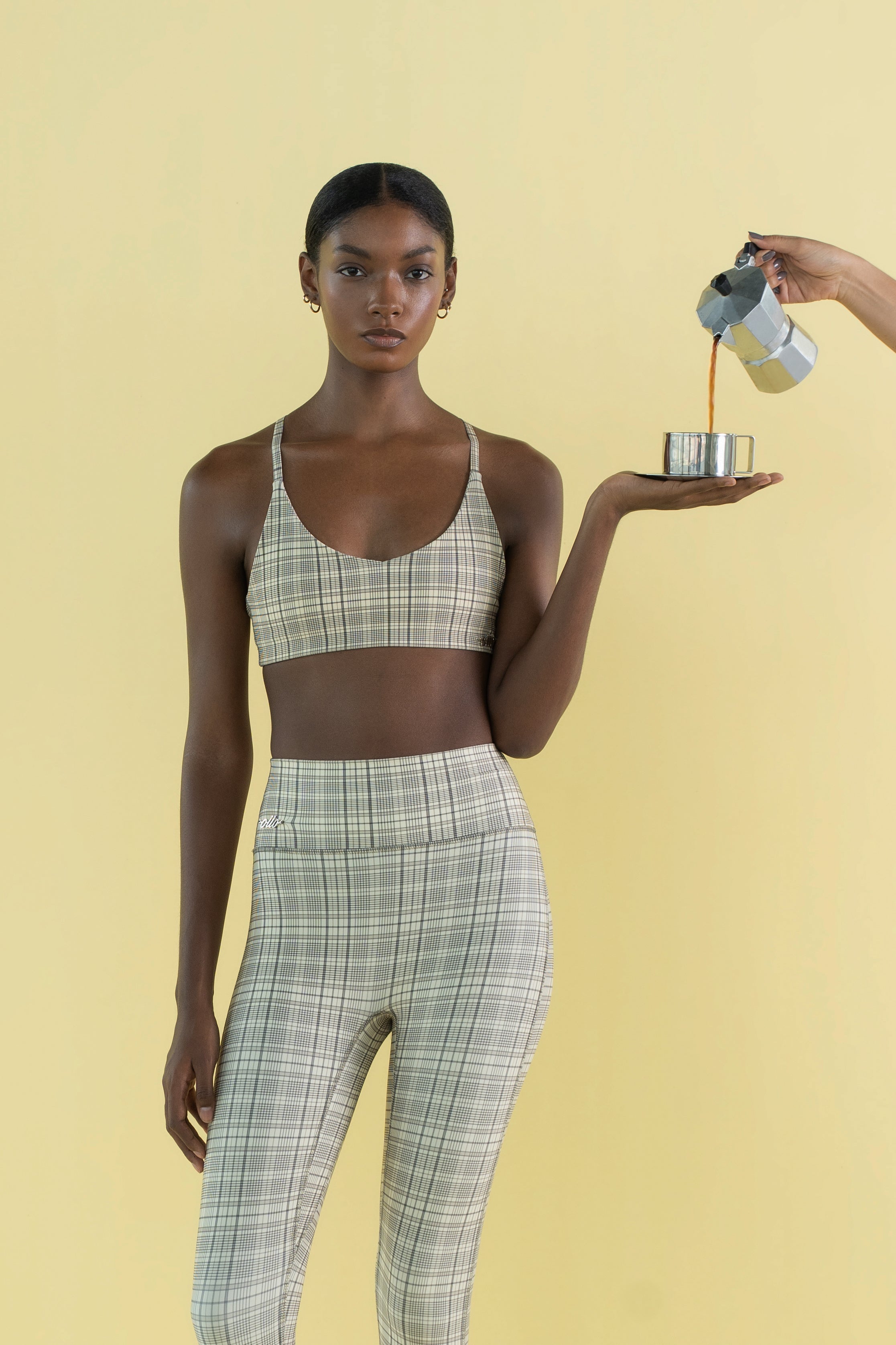 Classic Top in Butter Grid — 2