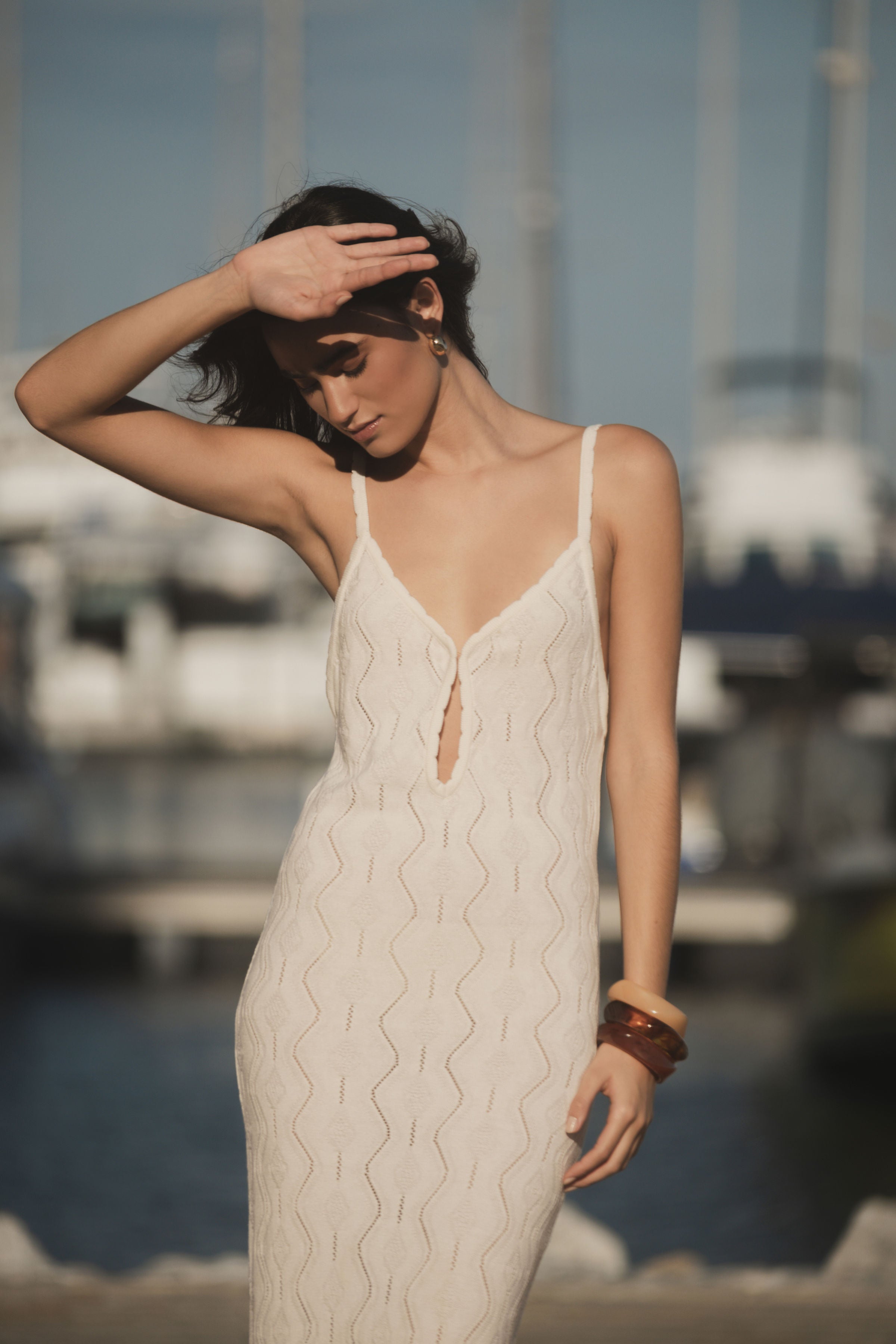 Vestido Salina Marfil — SERRA