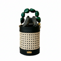 Bolso Bucket Minco Negro Cactus
