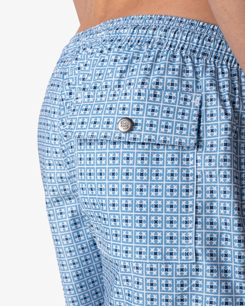 Pantaloneta Mosaico Azul — SERRA