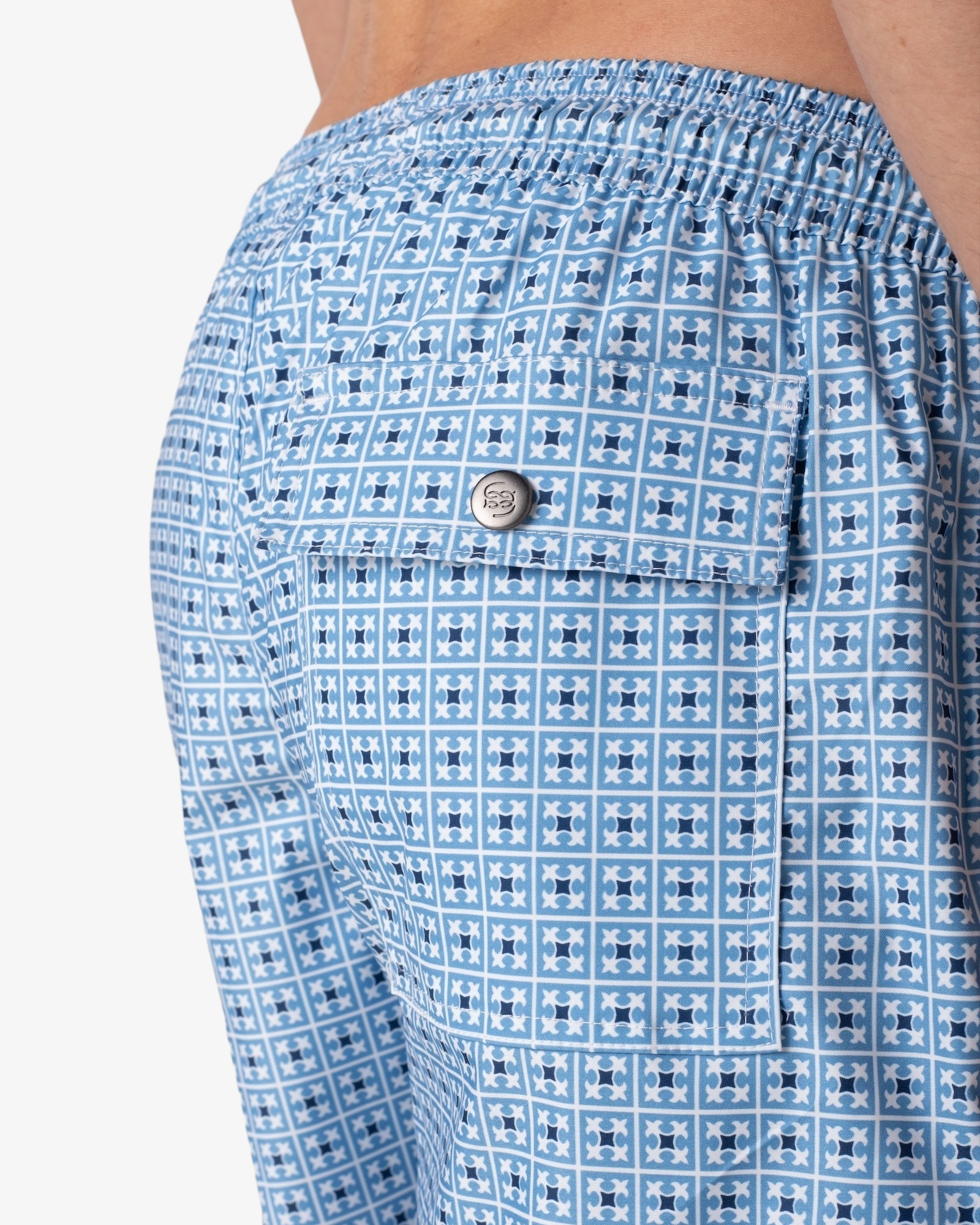 Pantaloneta Mosaico Azul — SERRA