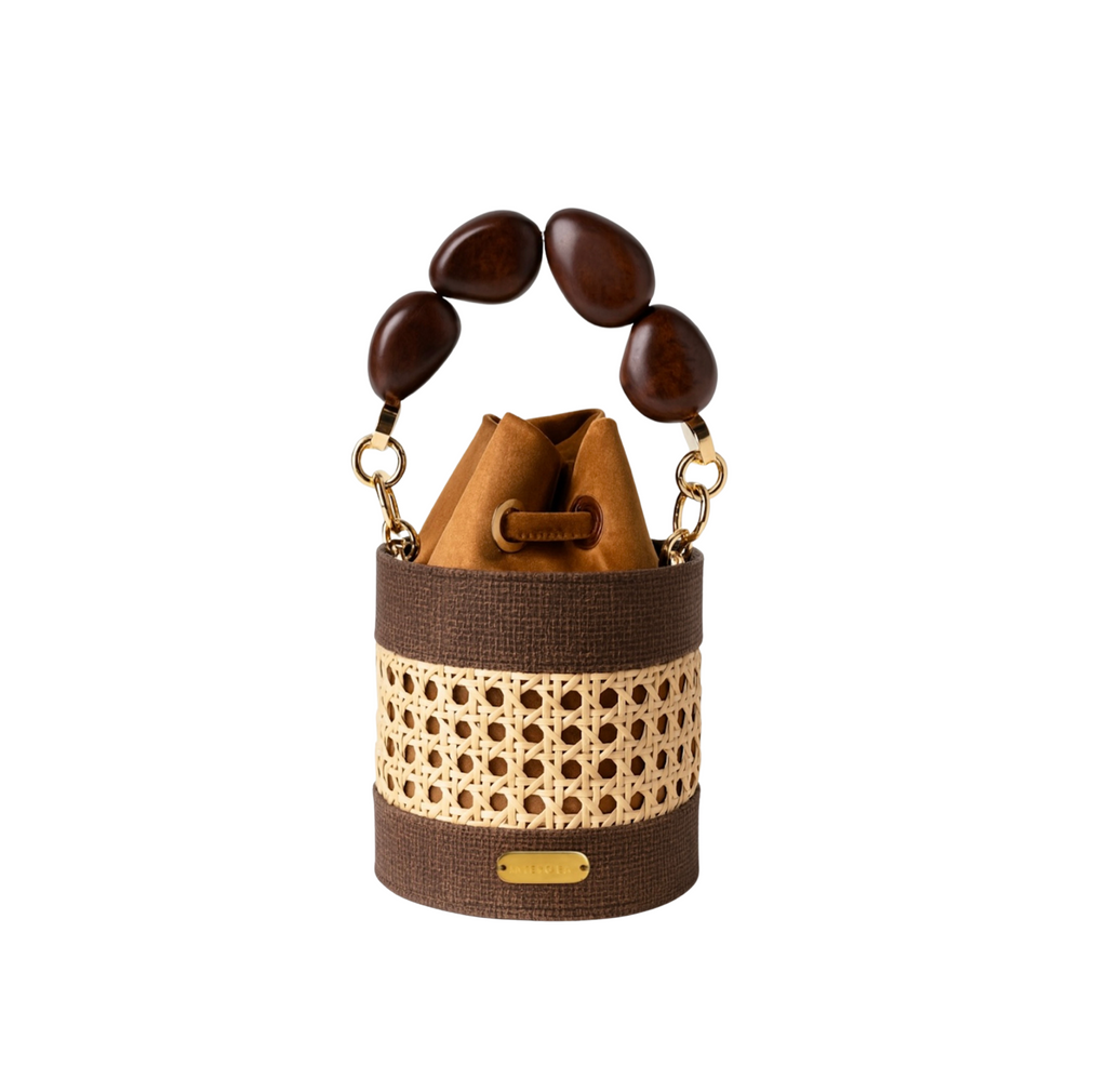 Mini Bolso Bucket Minco Borra de Café