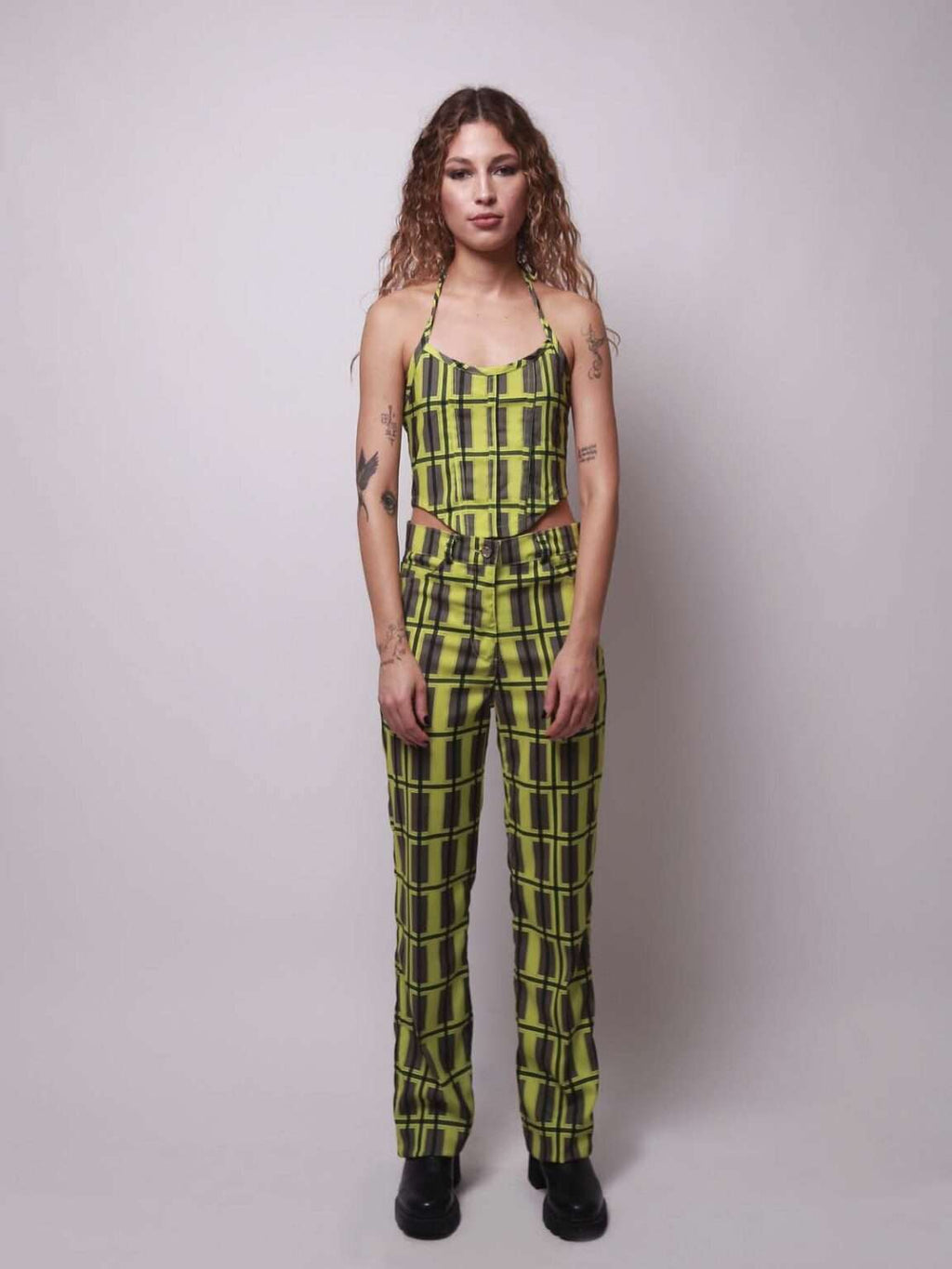 Pantalón in Plaid